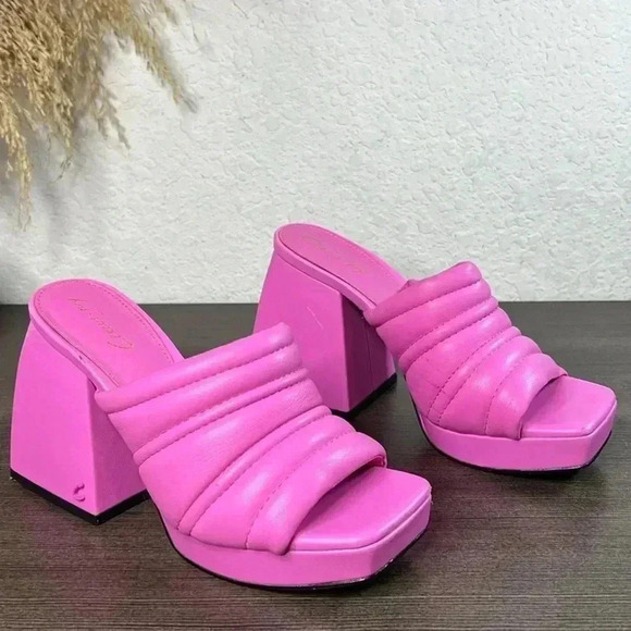 Circus by Sam Edelman Marlie Women's Size 5 Pink Crush Platform Sandal Shoes - Picture 6 of 16
